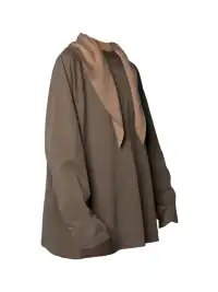 RELABEL | Color-Blocked Distressed Scarf Long-Sleeved Top
