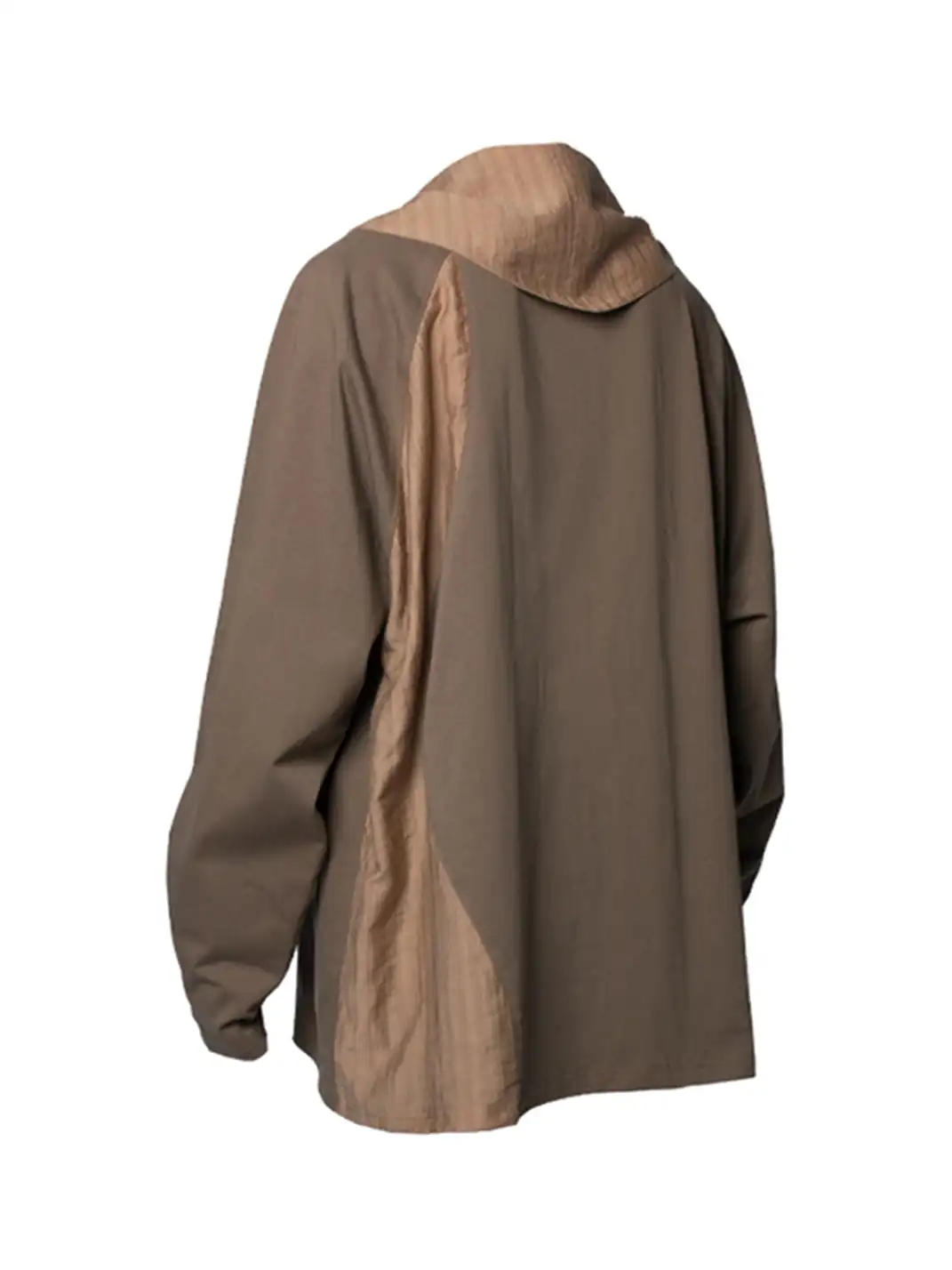 RELABEL | Color-Blocked Distressed Scarf Long-Sleeved Top