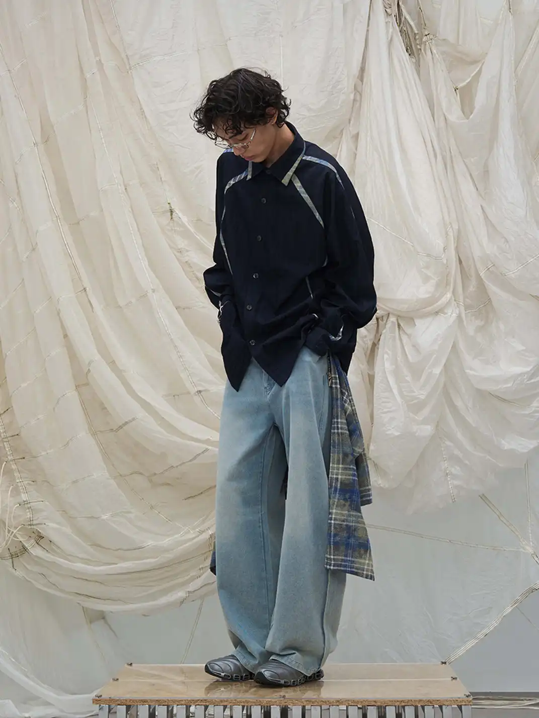 RELABEL | Curved Panel Shirt