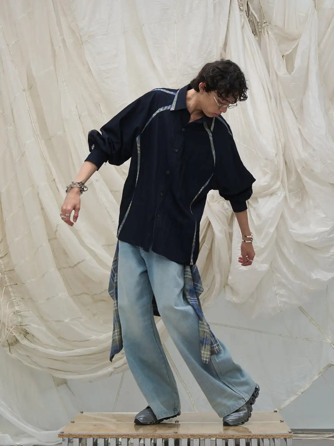 RELABEL | Curved Panel Shirt