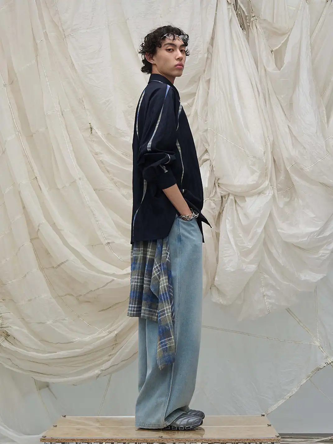 RELABEL | Curved Panel Shirt