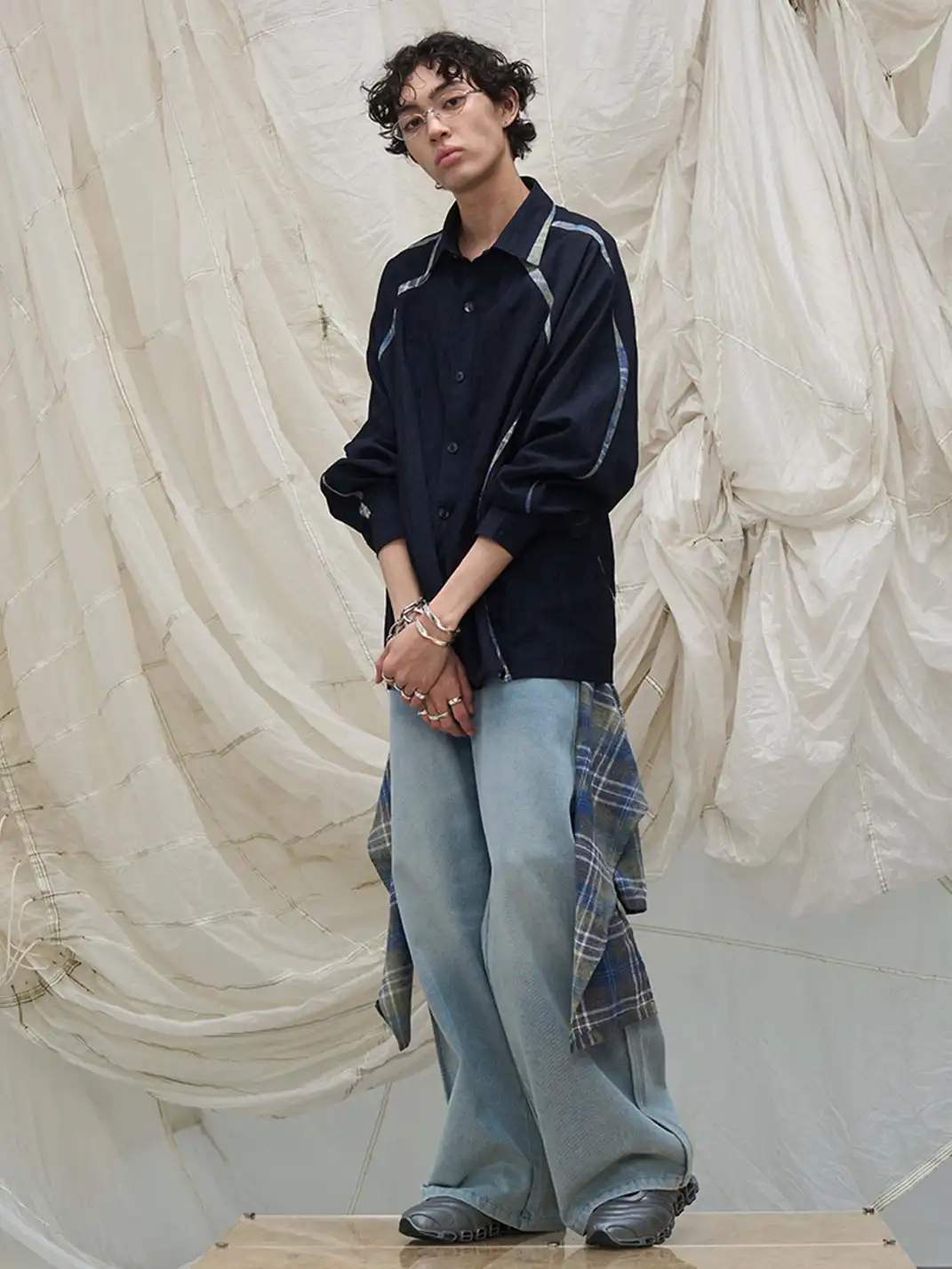 RELABEL | Curved Panel Shirt