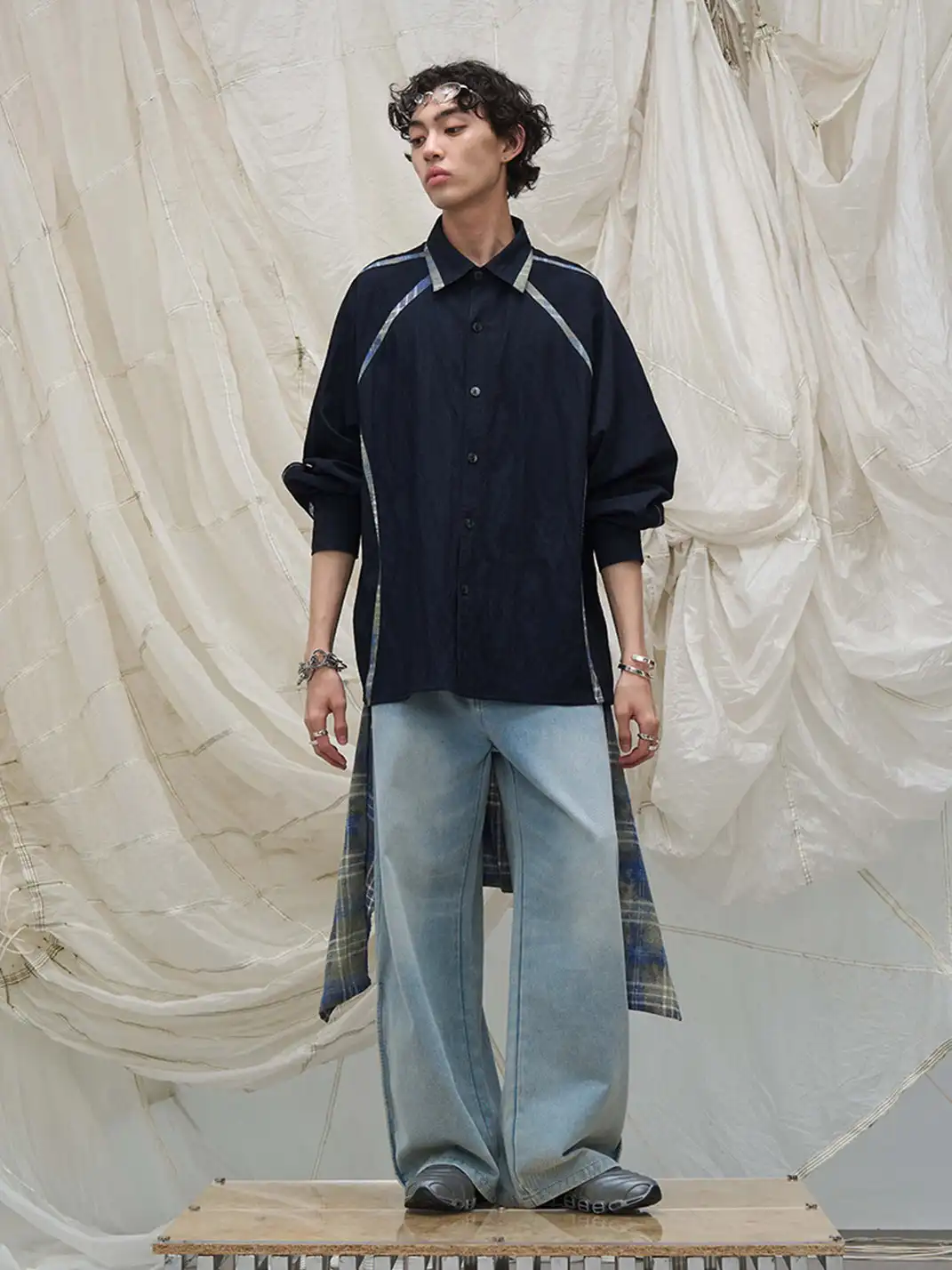 RELABEL | Curved Panel Shirt