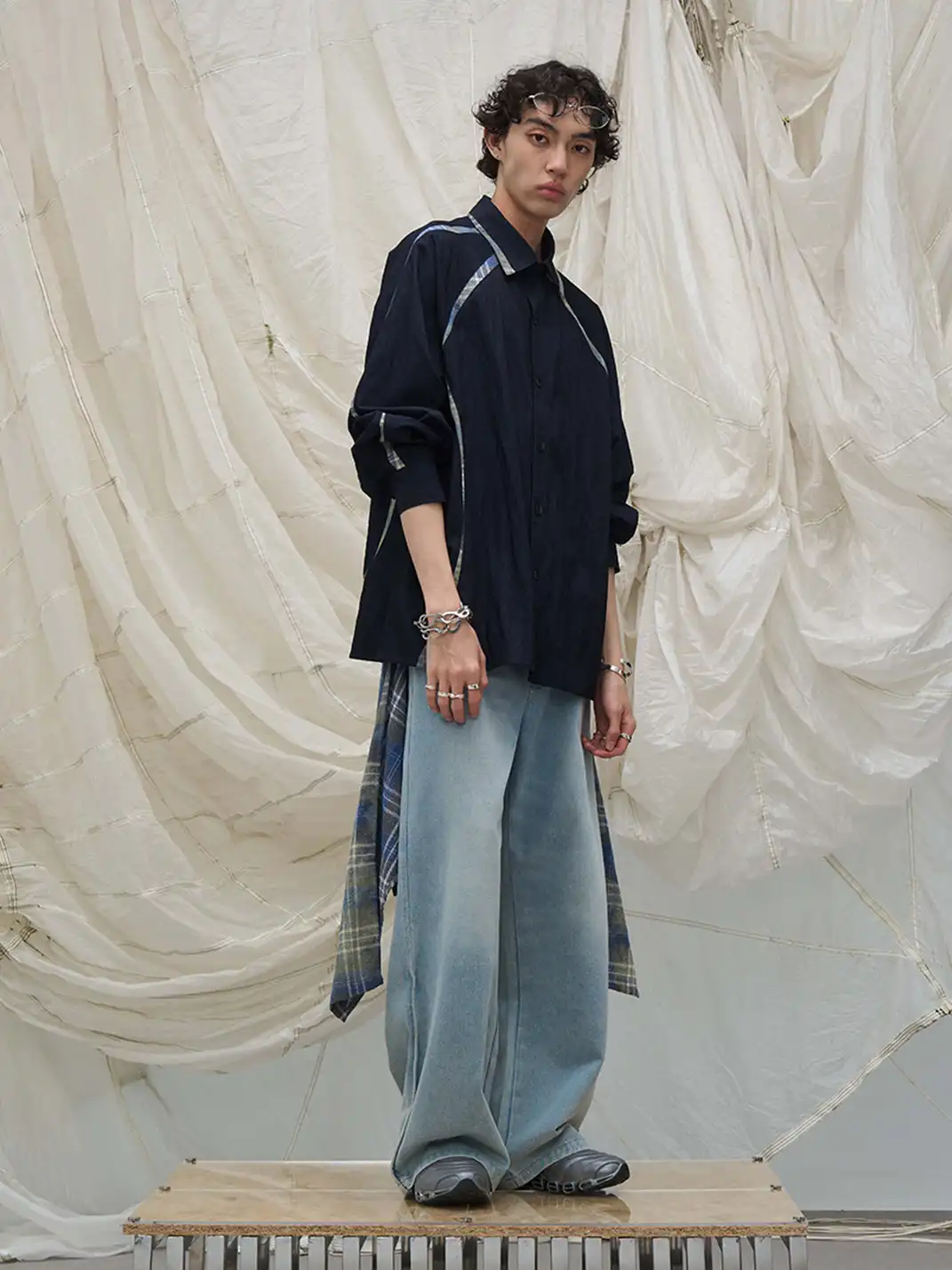 RELABEL | Curved Panel Shirt