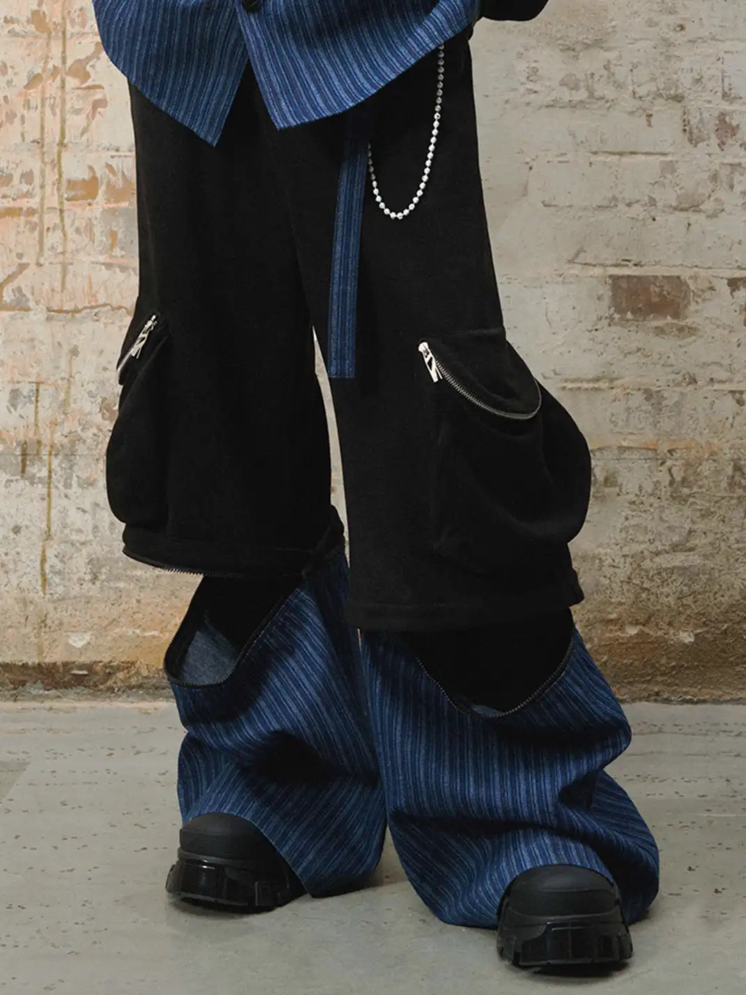 RELABEL | Handmade Distressed Beaded Trouser Chain