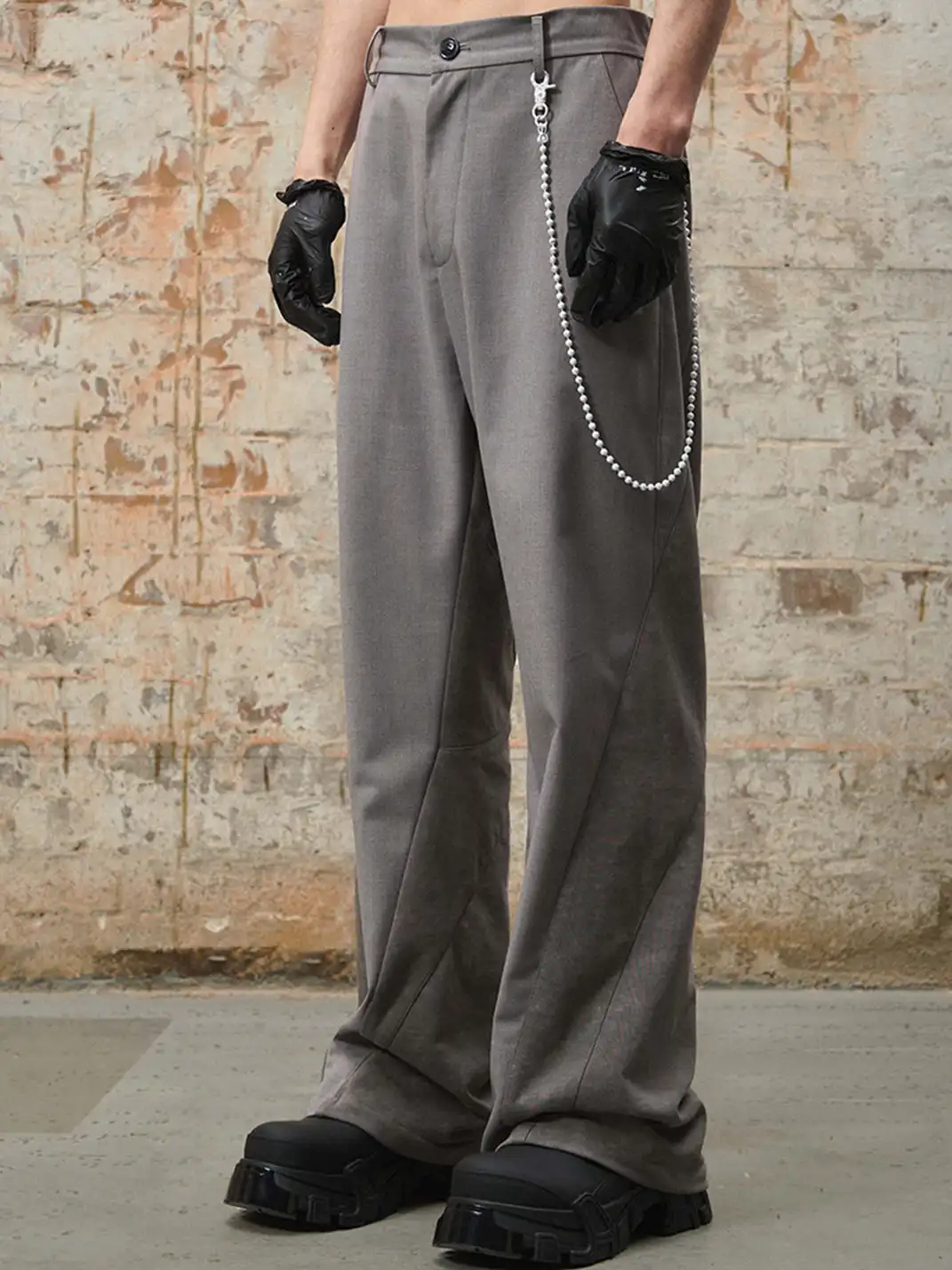 RELABEL | Handmade Distressed Beaded Trouser Chain