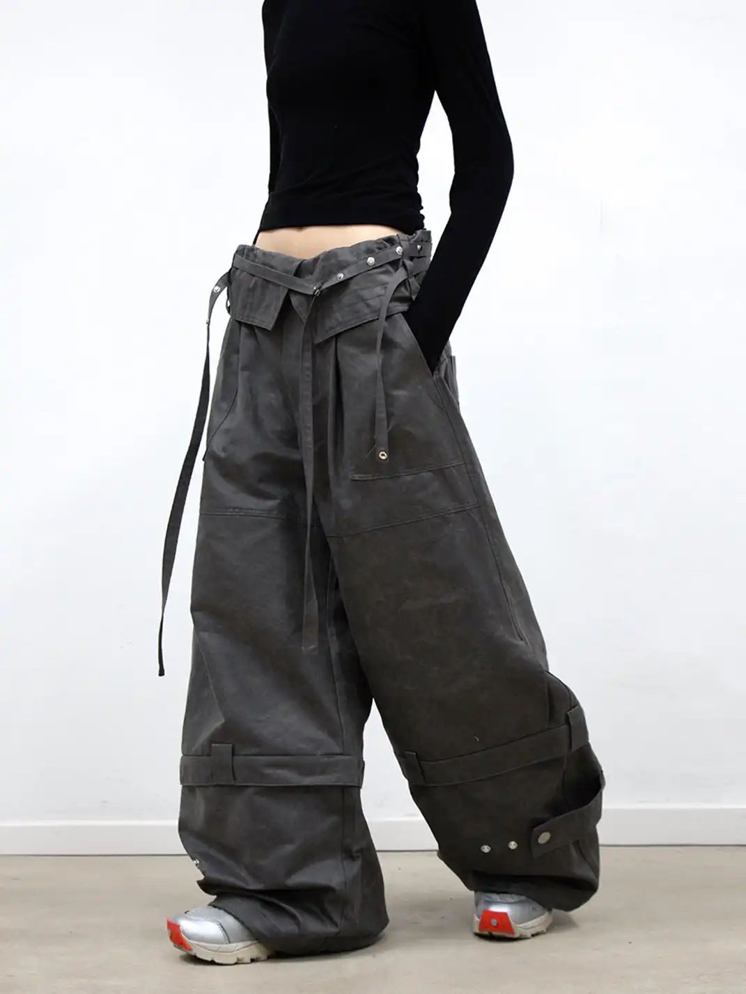 RELABEL | Multi-Belt Adjustable Workwear Casual Pants