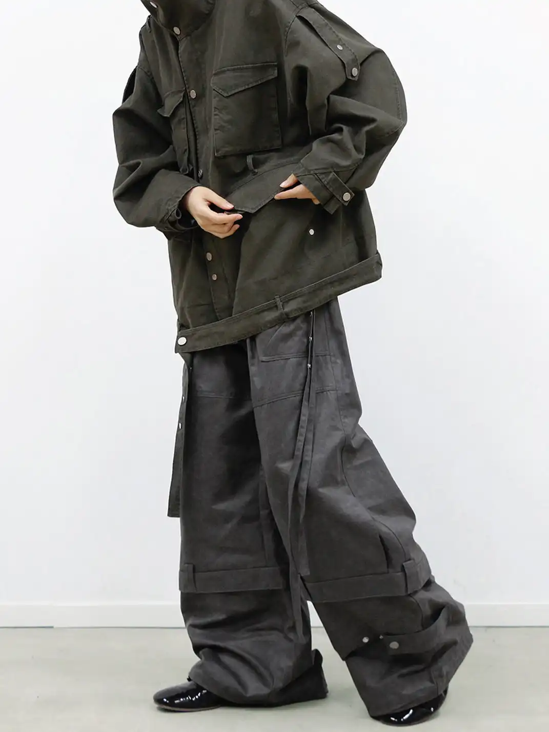 RELABEL | Multi-Belt Adjustable Workwear Casual Pants