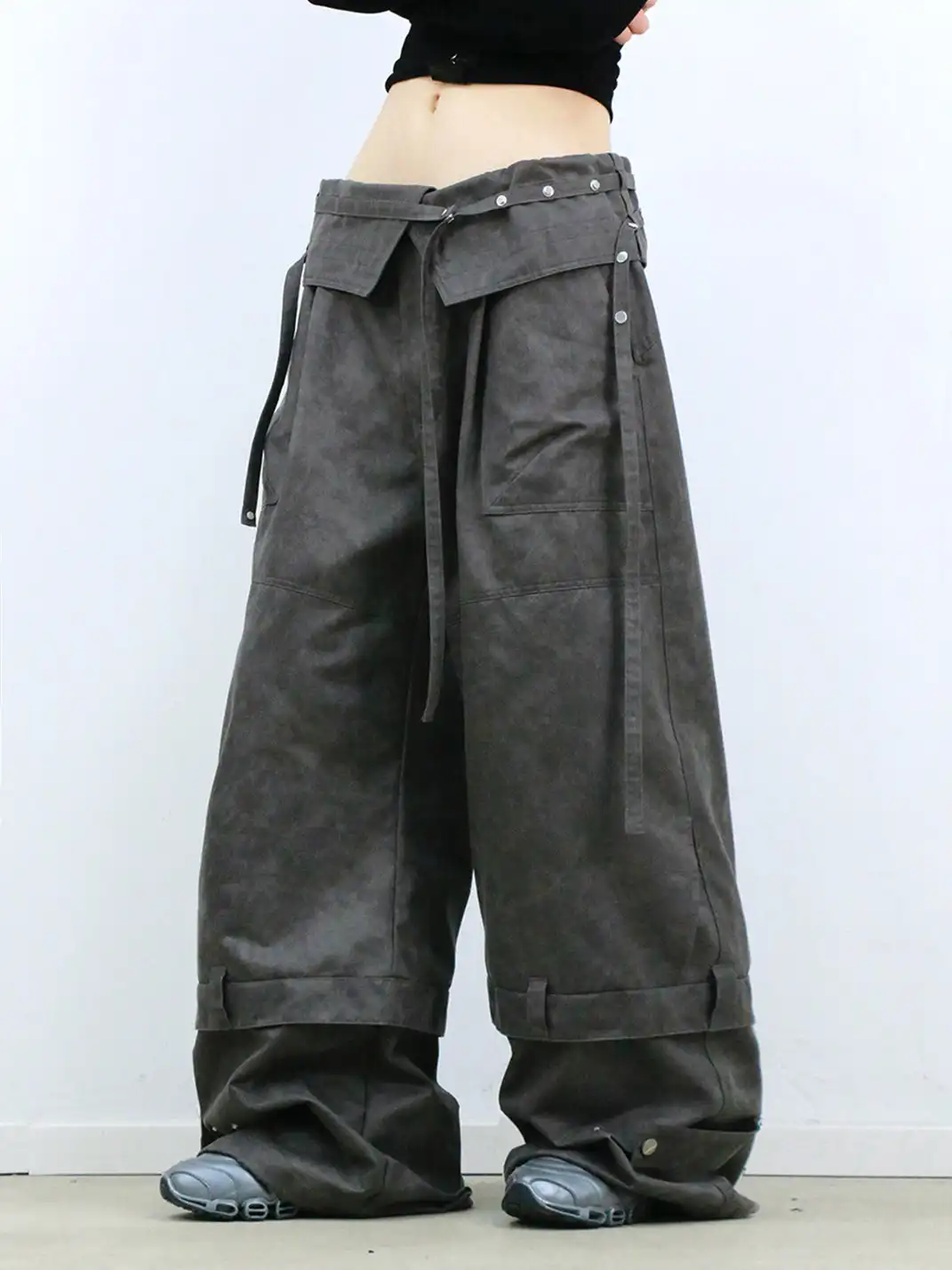 RELABEL | Multi-Belt Adjustable Workwear Casual Pants