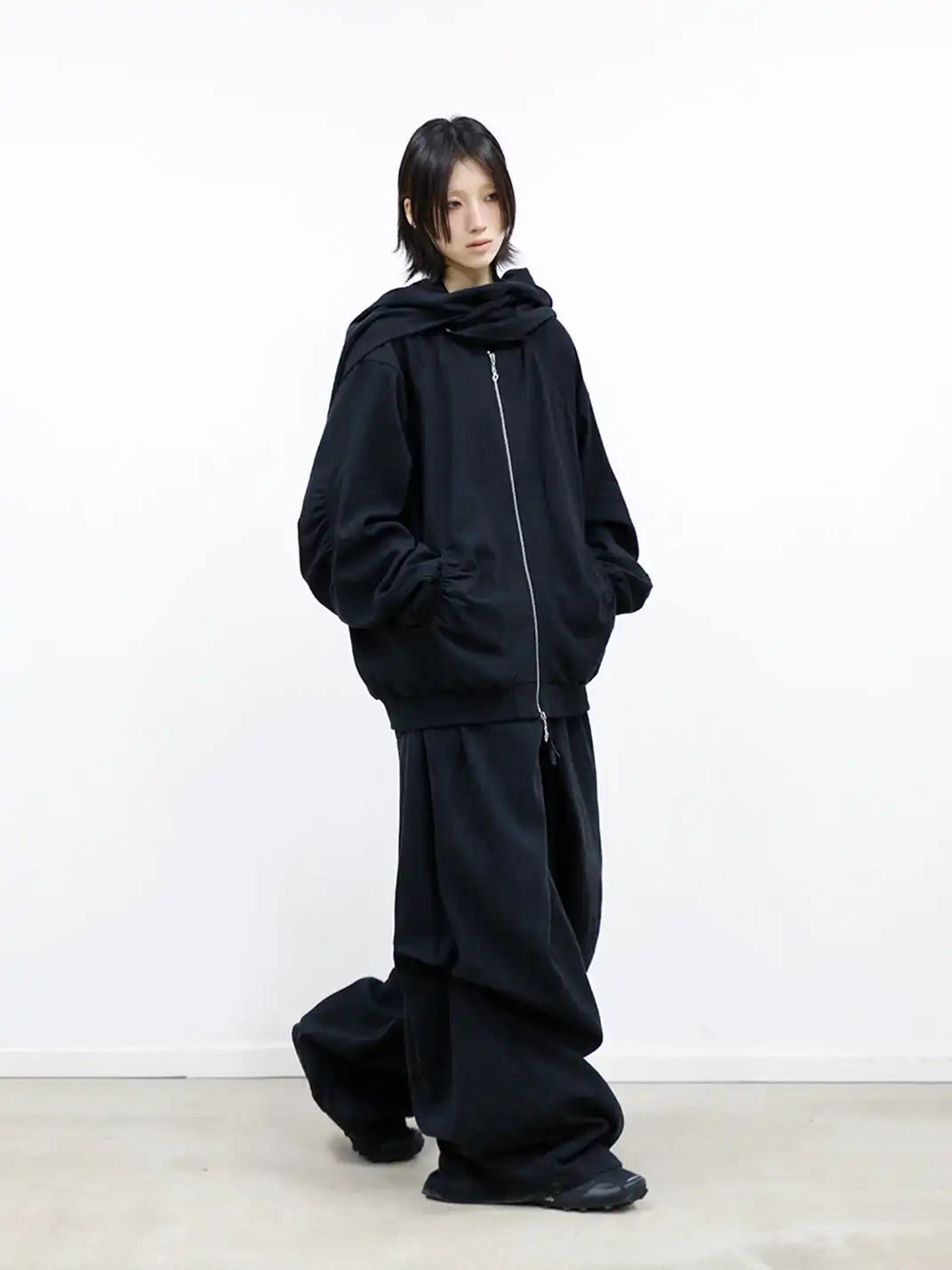 RELABEL | Hooded Striped Textured Jacket