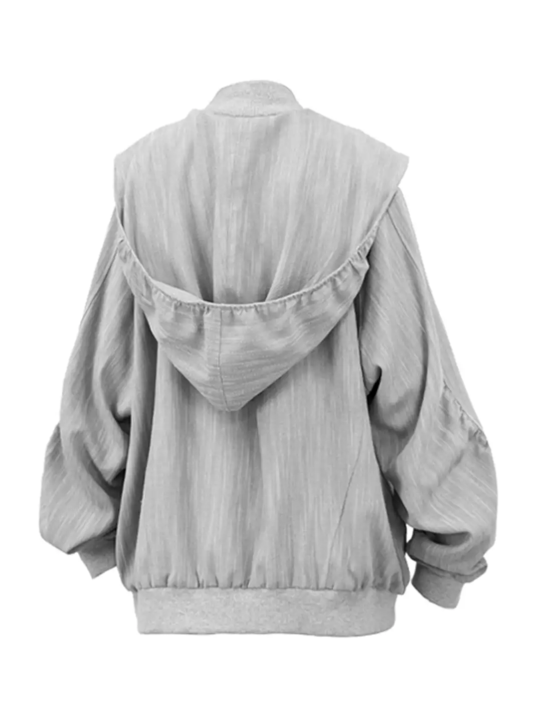 RELABEL | Hooded Striped Textured Jacket