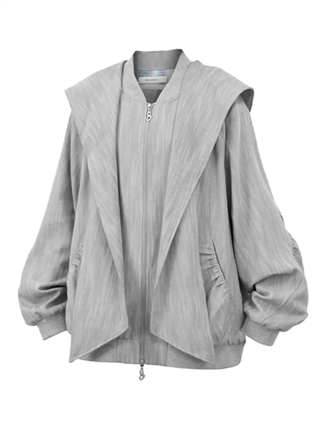 RELABEL | Hooded Striped Textured Jacket
