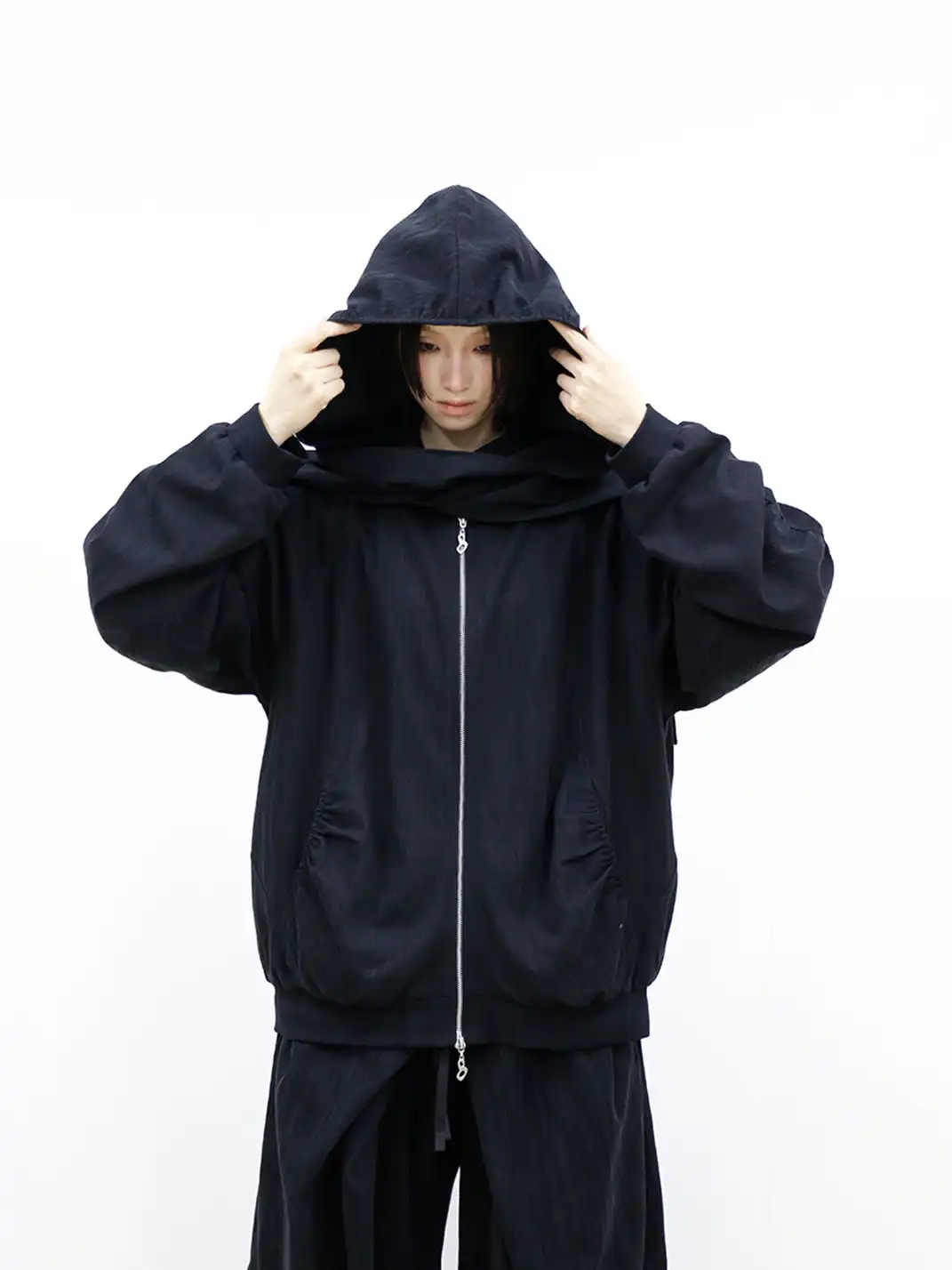 RELABEL | Hooded Striped Textured Jacket
