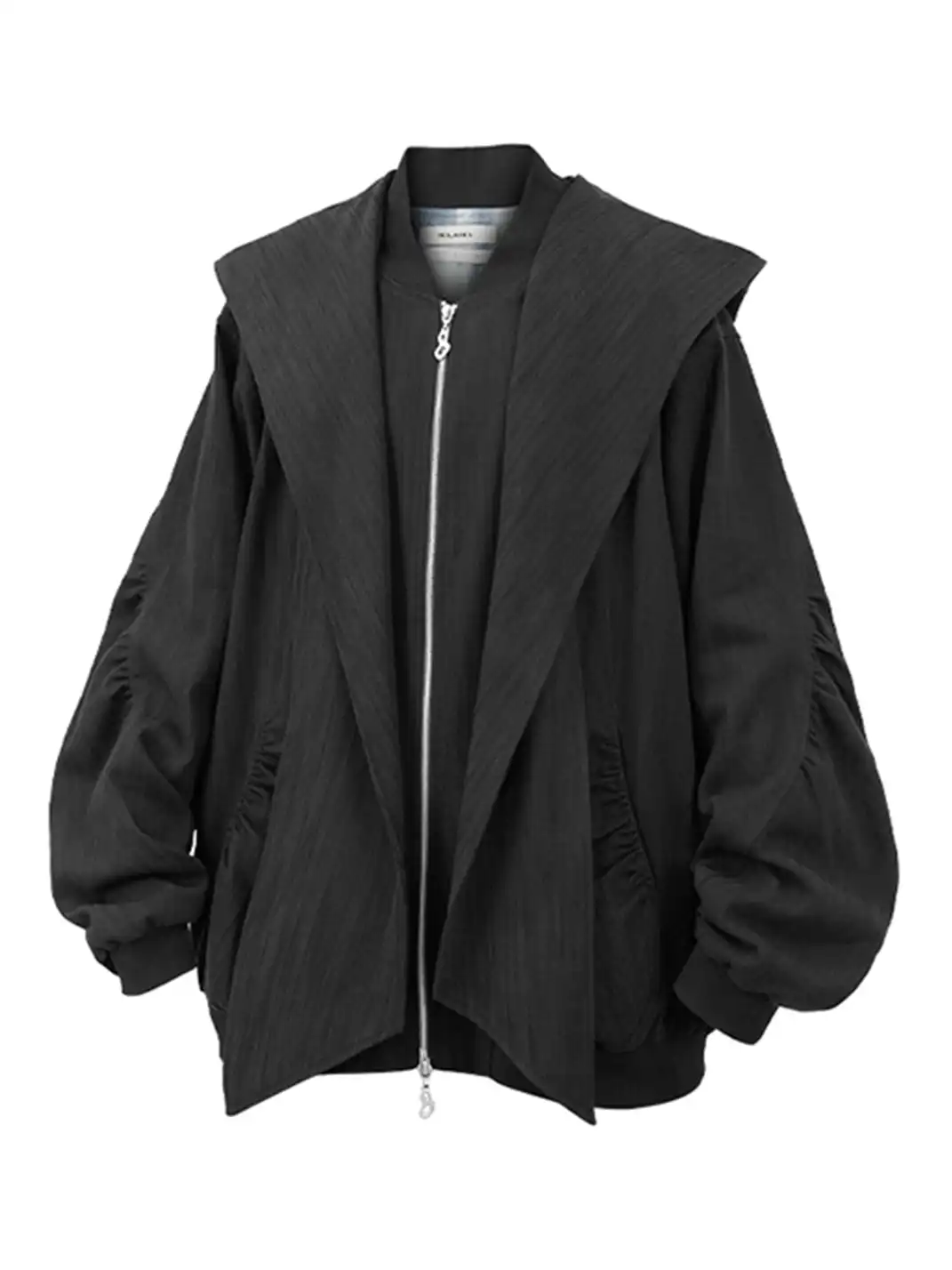 RELABEL | Hooded Striped Textured Jacket
