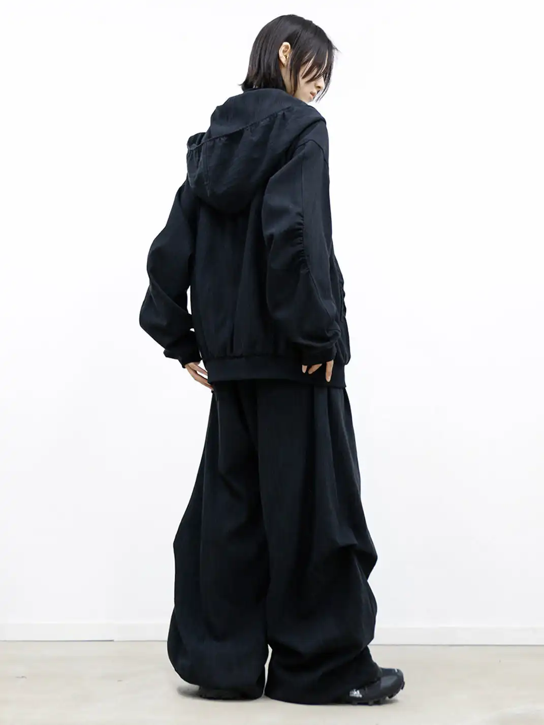 RELABEL | Hooded Striped Textured Jacket