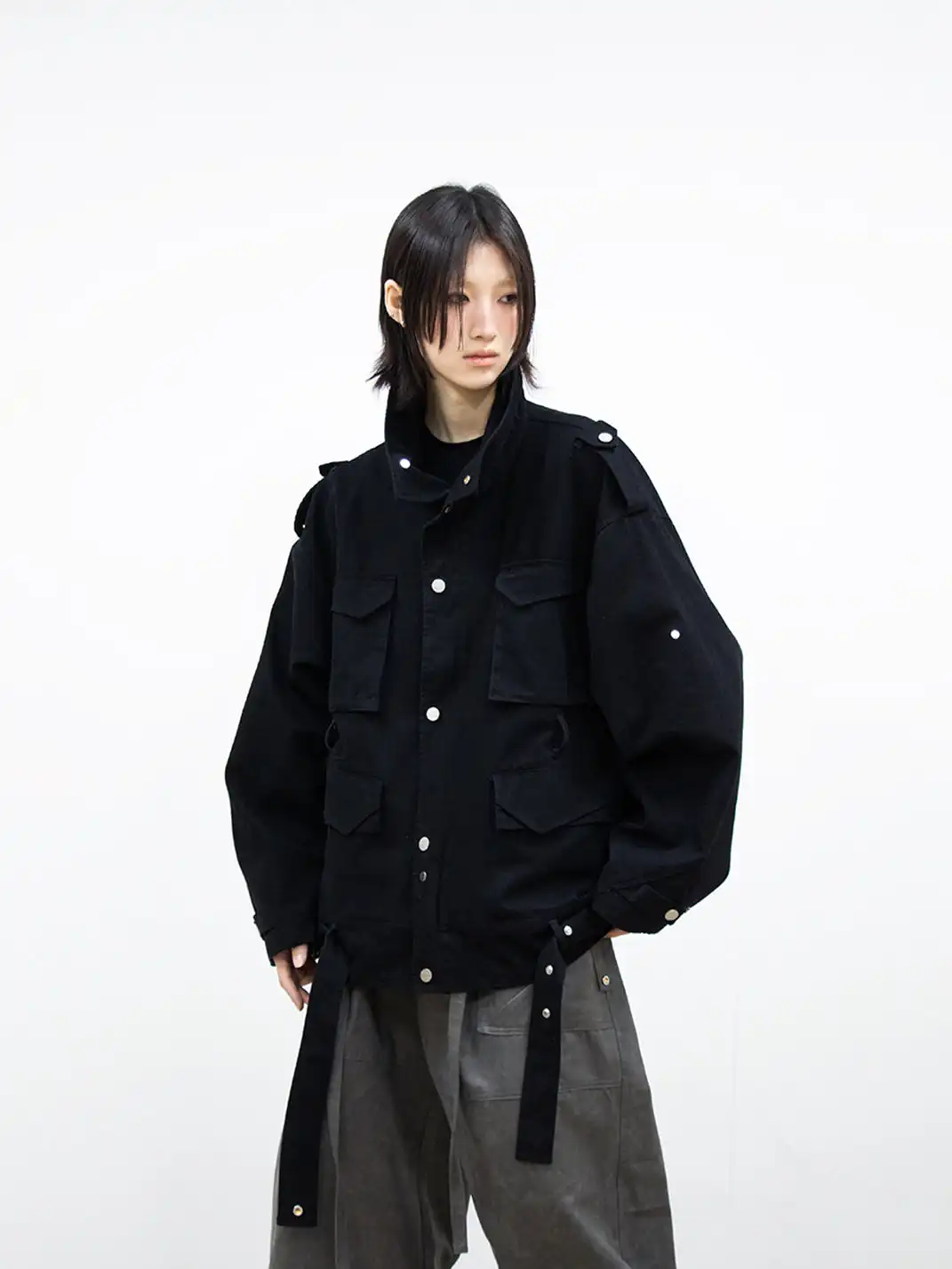 RELABEL | Multi-Faceted Washed And Distressed Jacket