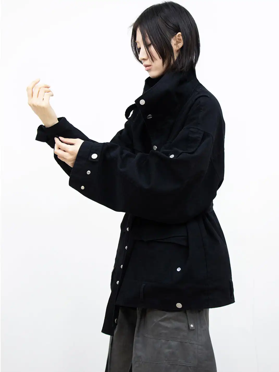 RELABEL | Multi-Faceted Washed And Distressed Jacket