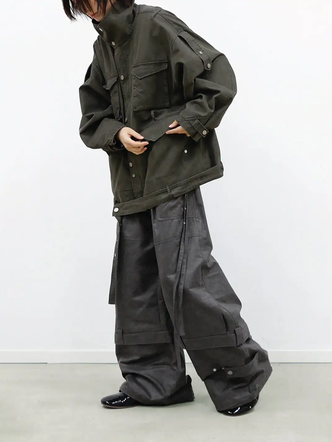 RELABEL | Multi-Faceted Washed And Distressed Jacket