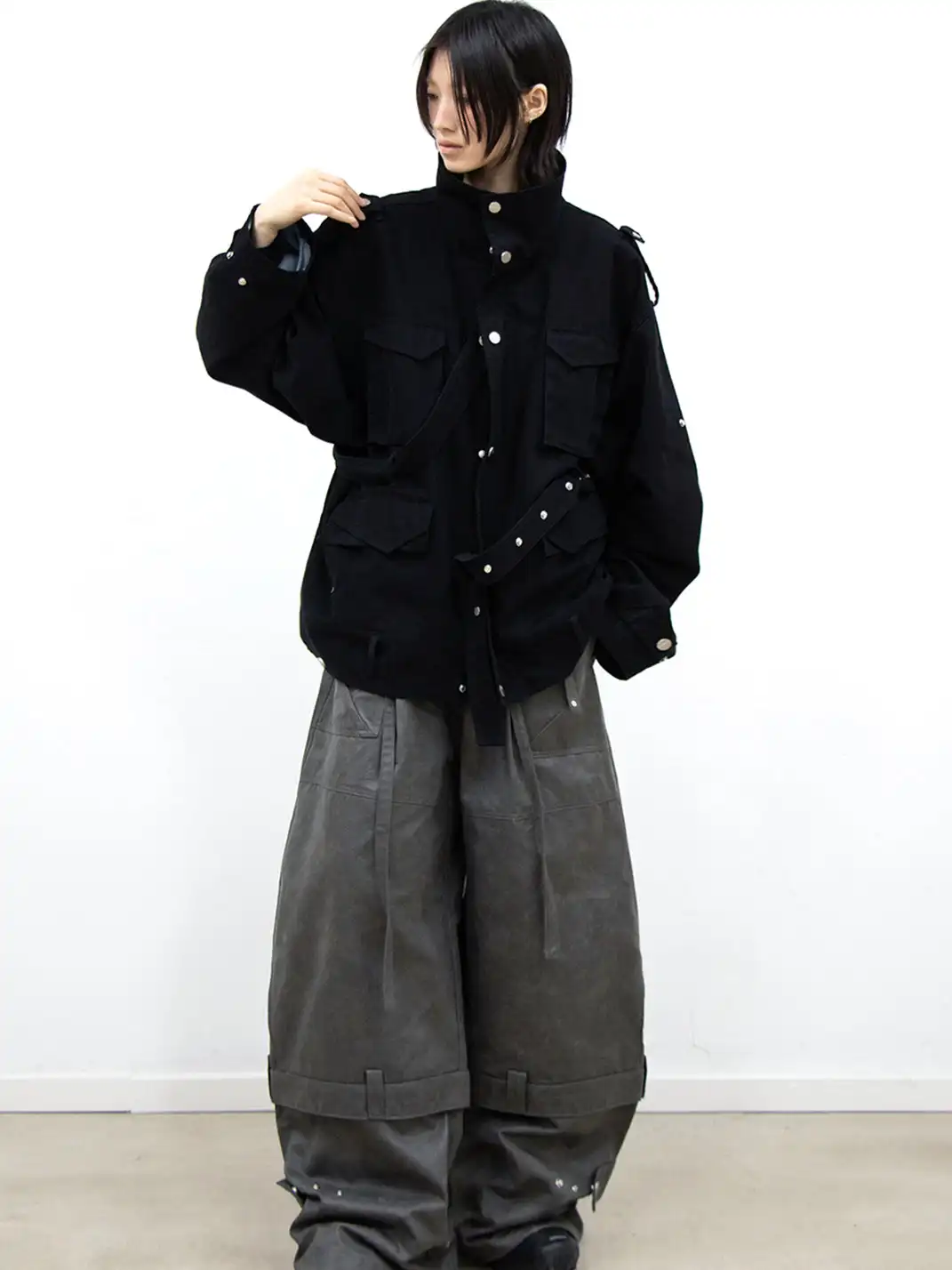 RELABEL | Multi-Faceted Washed And Distressed Jacket