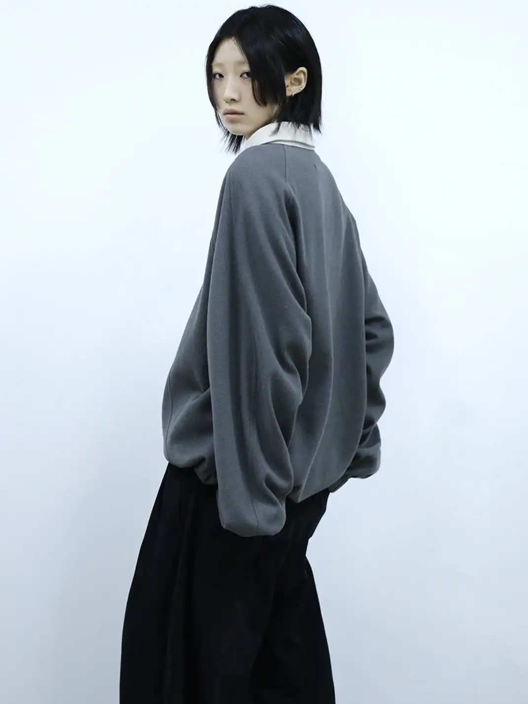 RELABEL | Color-Blocked Adjustable Long-Sleeved Calfskin