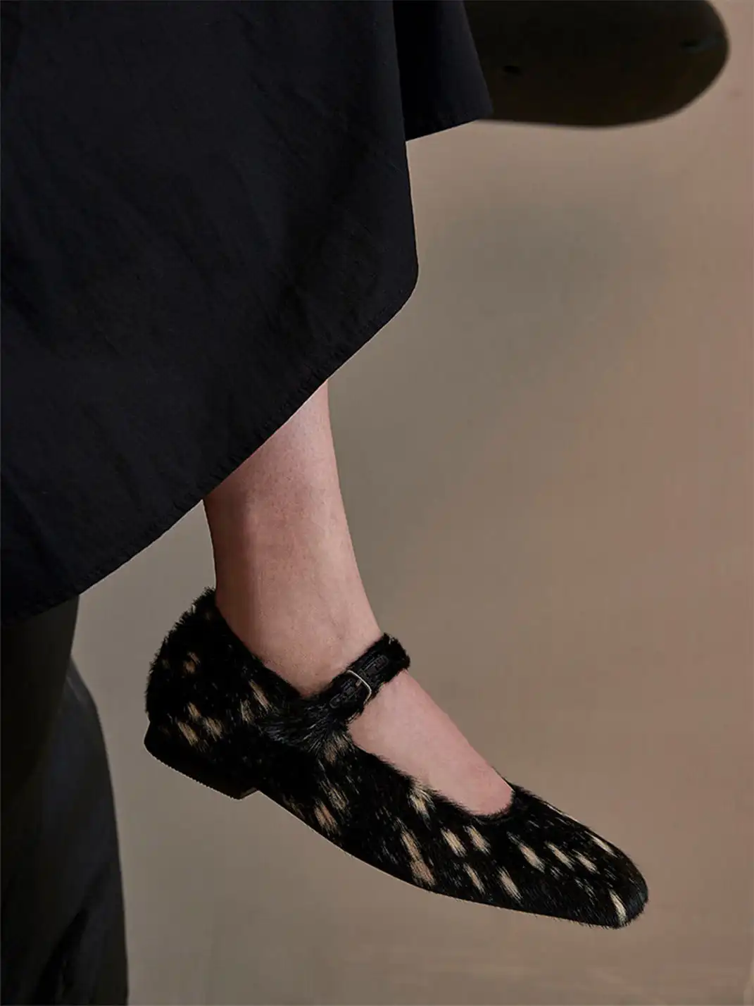 Le' Murmure | Genuine Leather And Horsehair Handmade Mary Jane Shoes