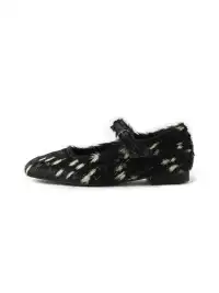 Le' Murmure | Genuine Leather And Horsehair Handmade Mary Jane Shoes