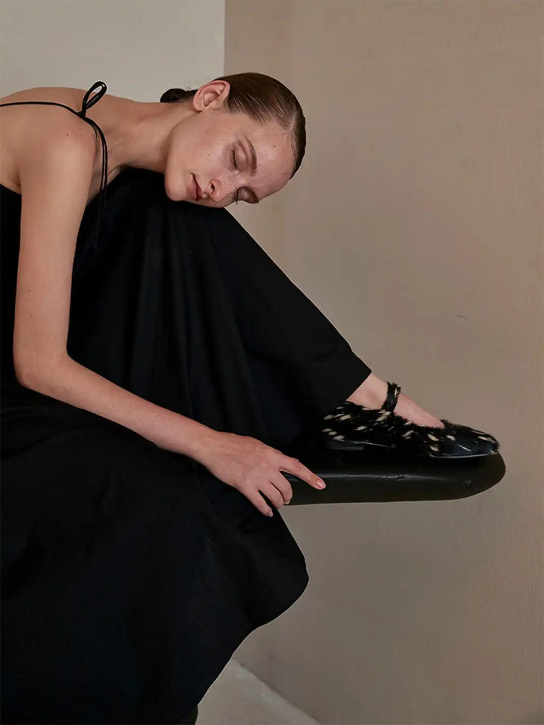 Le' Murmure | Genuine Leather And Horsehair Handmade Mary Jane Shoes