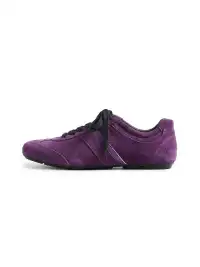 VOWPROGRESS | High-Gloss Suede Calfskin German Training Shoes-Purple