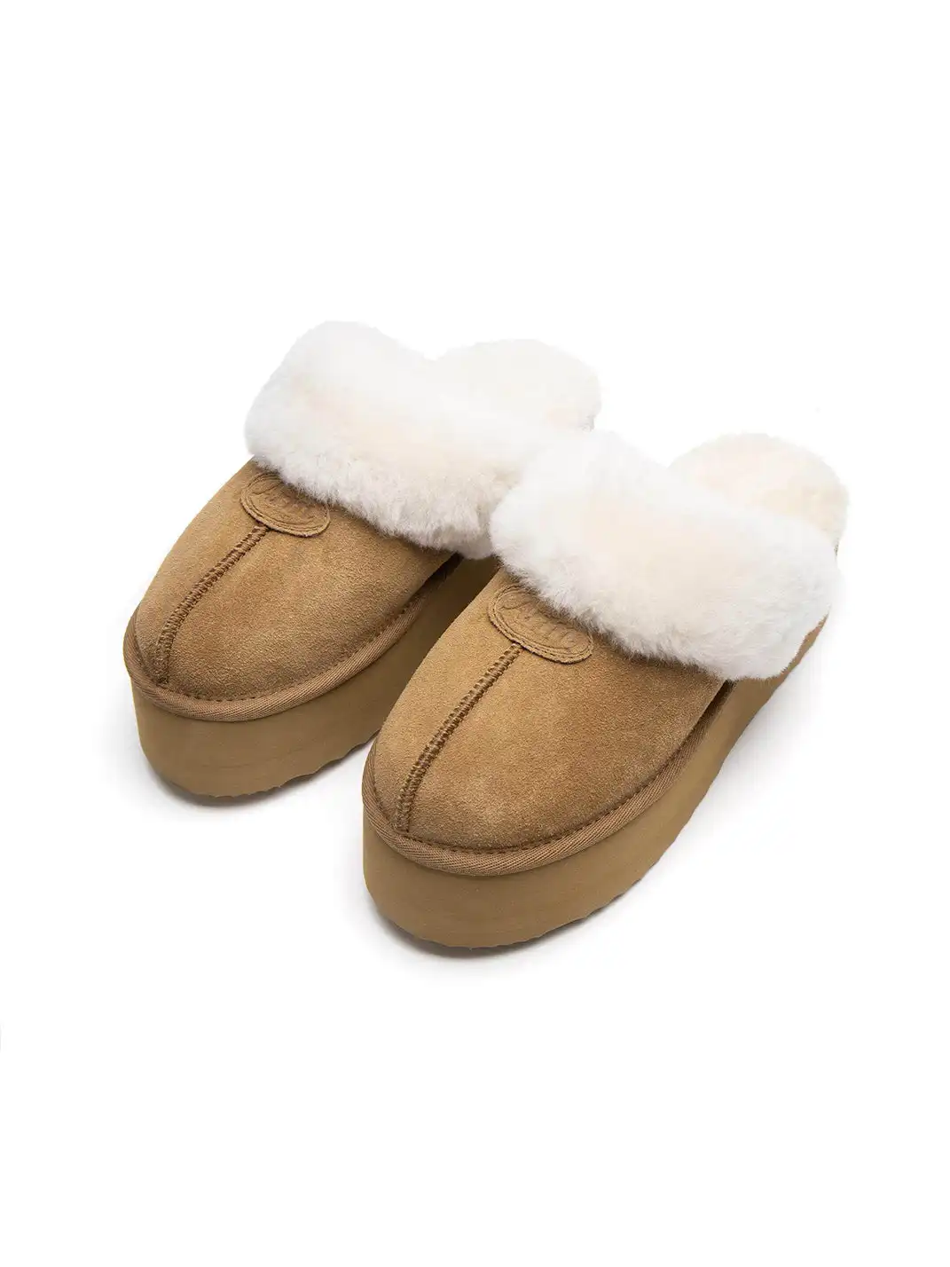 ARISEISM | Thick-Soled Fur-Lined Slippers