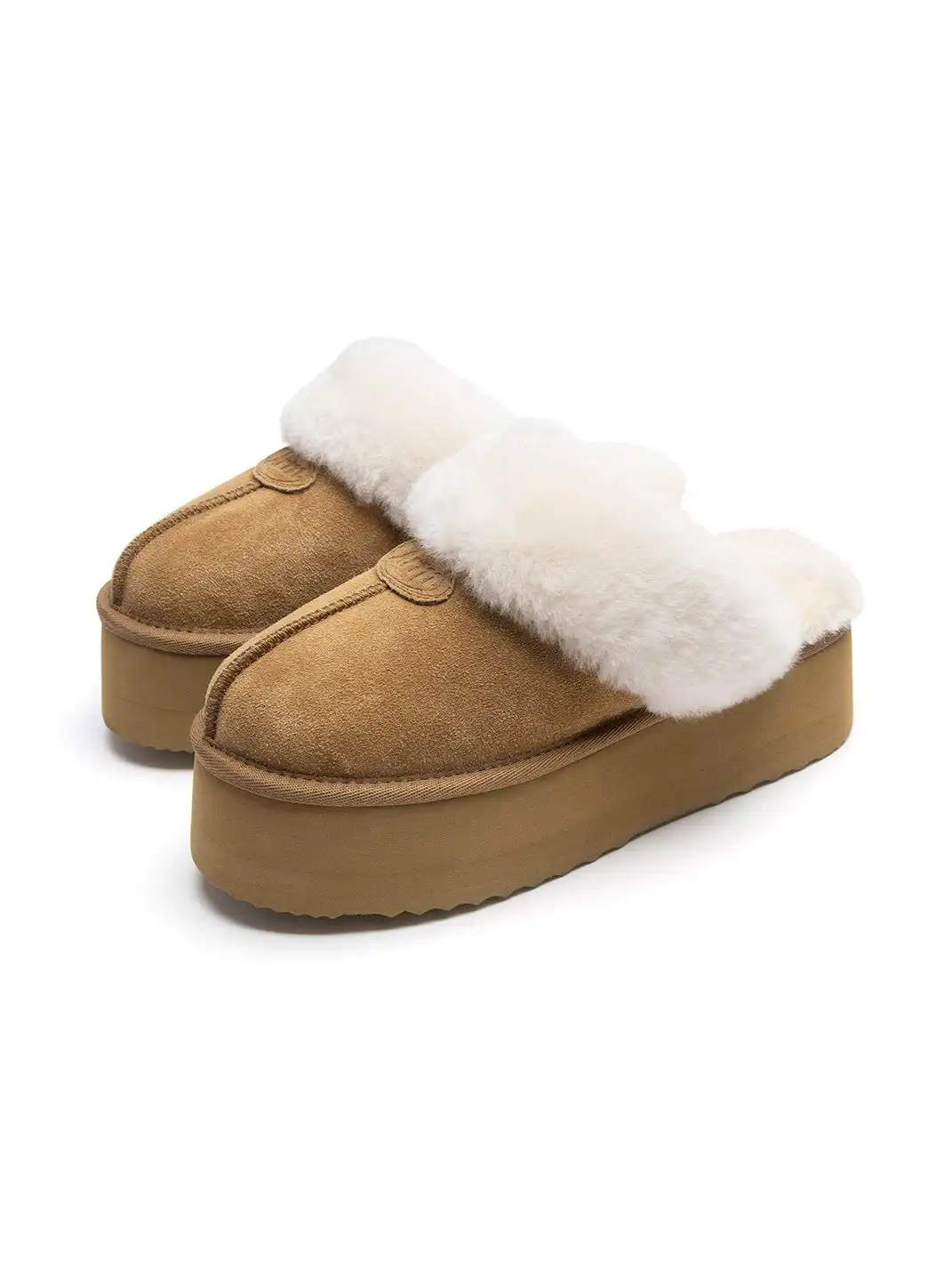 ARISEISM | Thick-Soled Fur-Lined Slippers