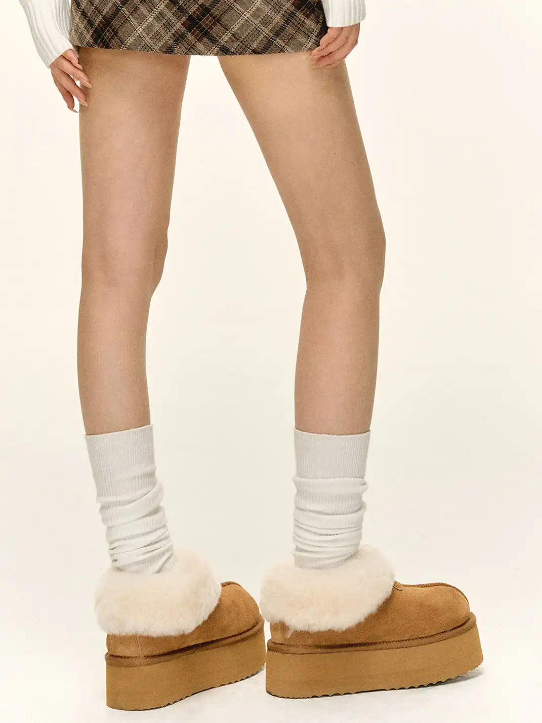 ARISEISM | Furry Short Snow Boots