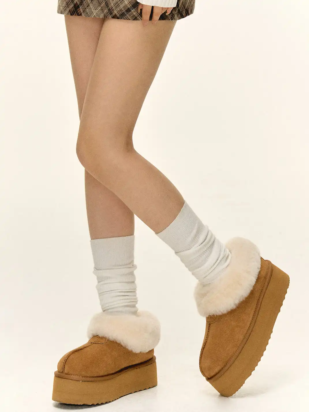ARISEISM | Furry Short Snow Boots