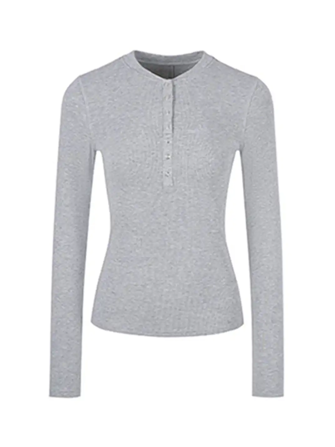 ARISEISM | Henley Collar Slim-Fit Tee