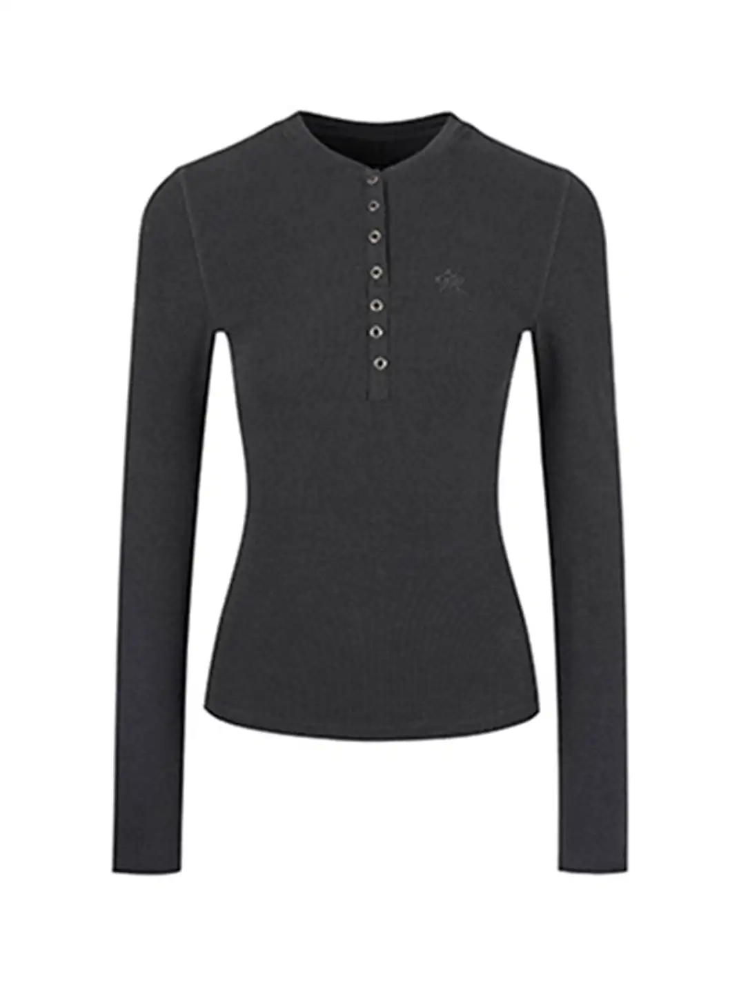 ARISEISM | Henley Collar Slim-Fit Tee