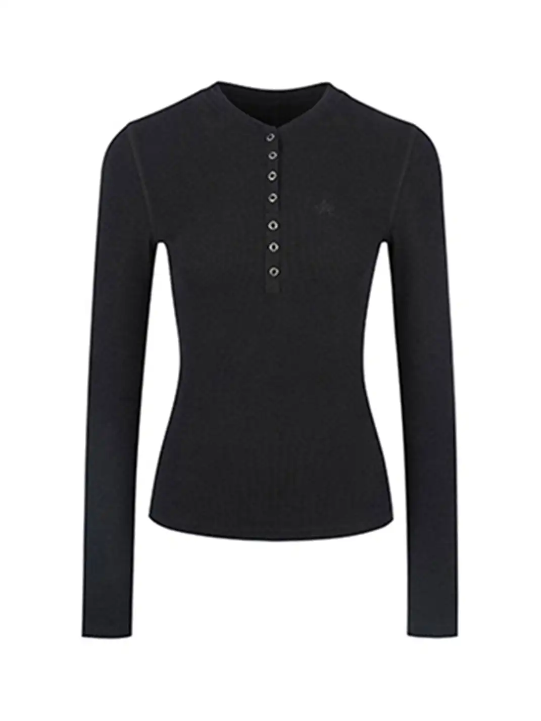 ARISEISM | Henley Collar Slim-Fit Tee