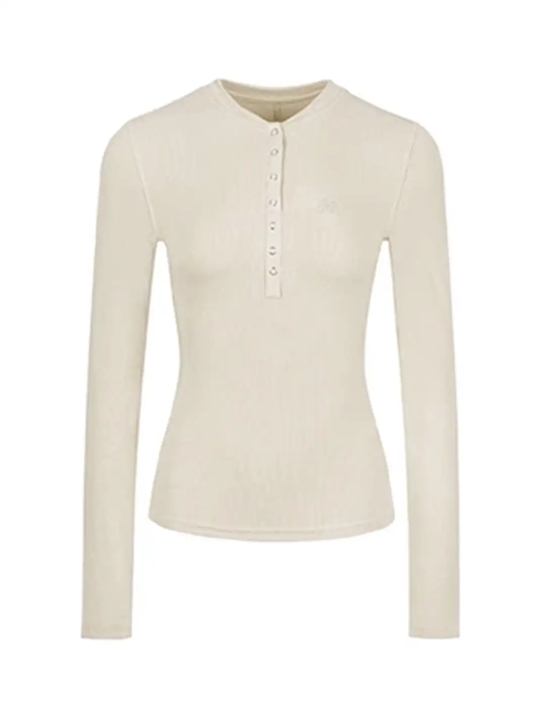 ARISEISM | Henley Collar Slim-Fit Tee
