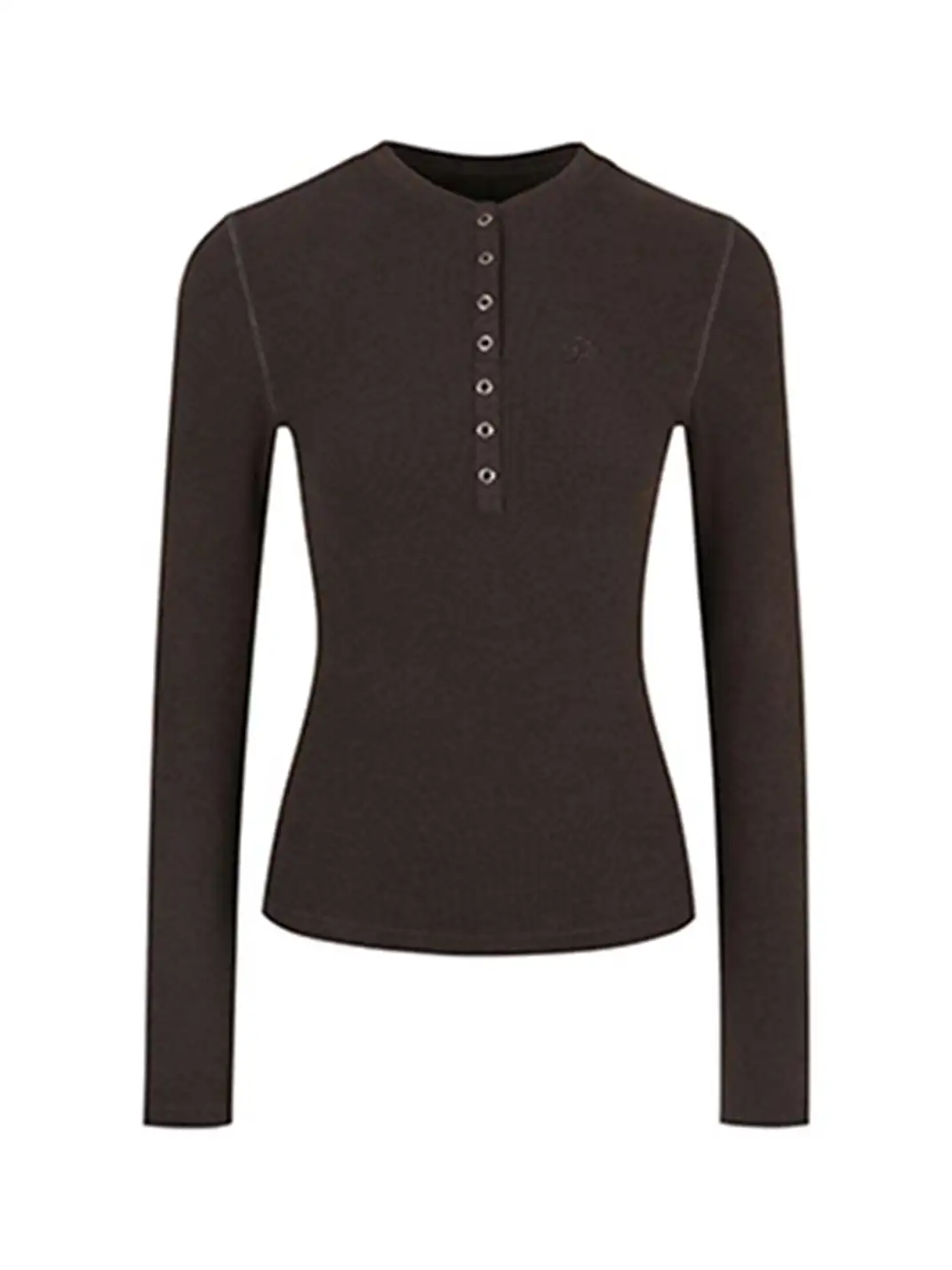 ARISEISM | Henley Collar Slim-Fit Tee