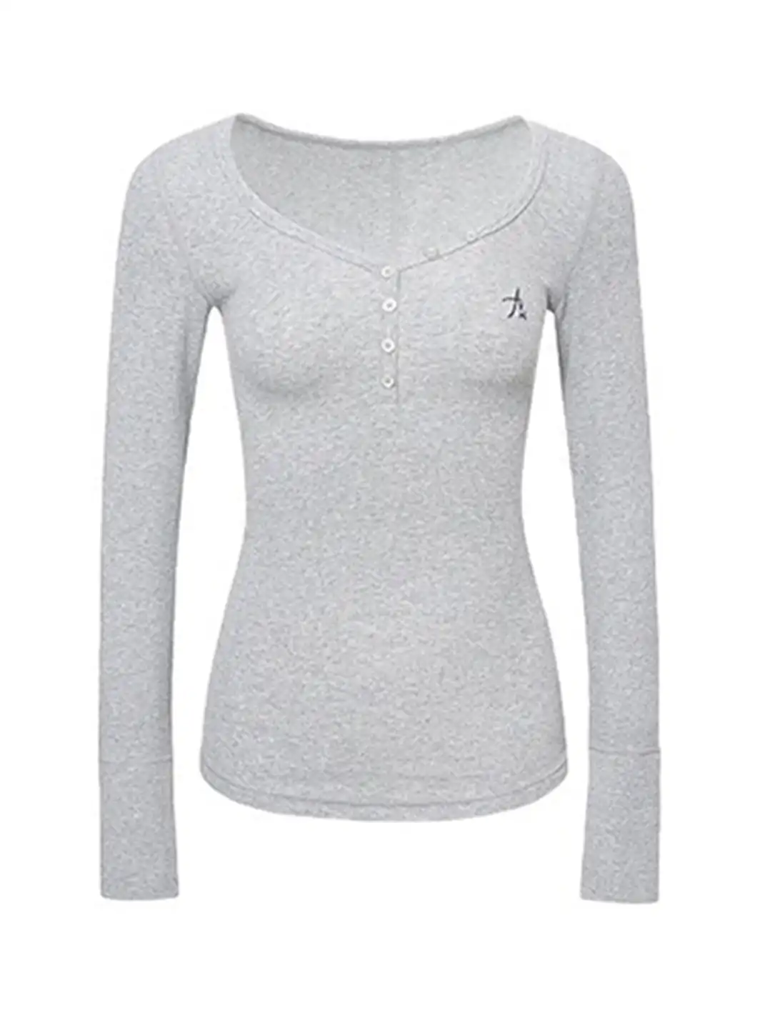 ARISEISM | Retro V-Neck Slim-Fit Tee