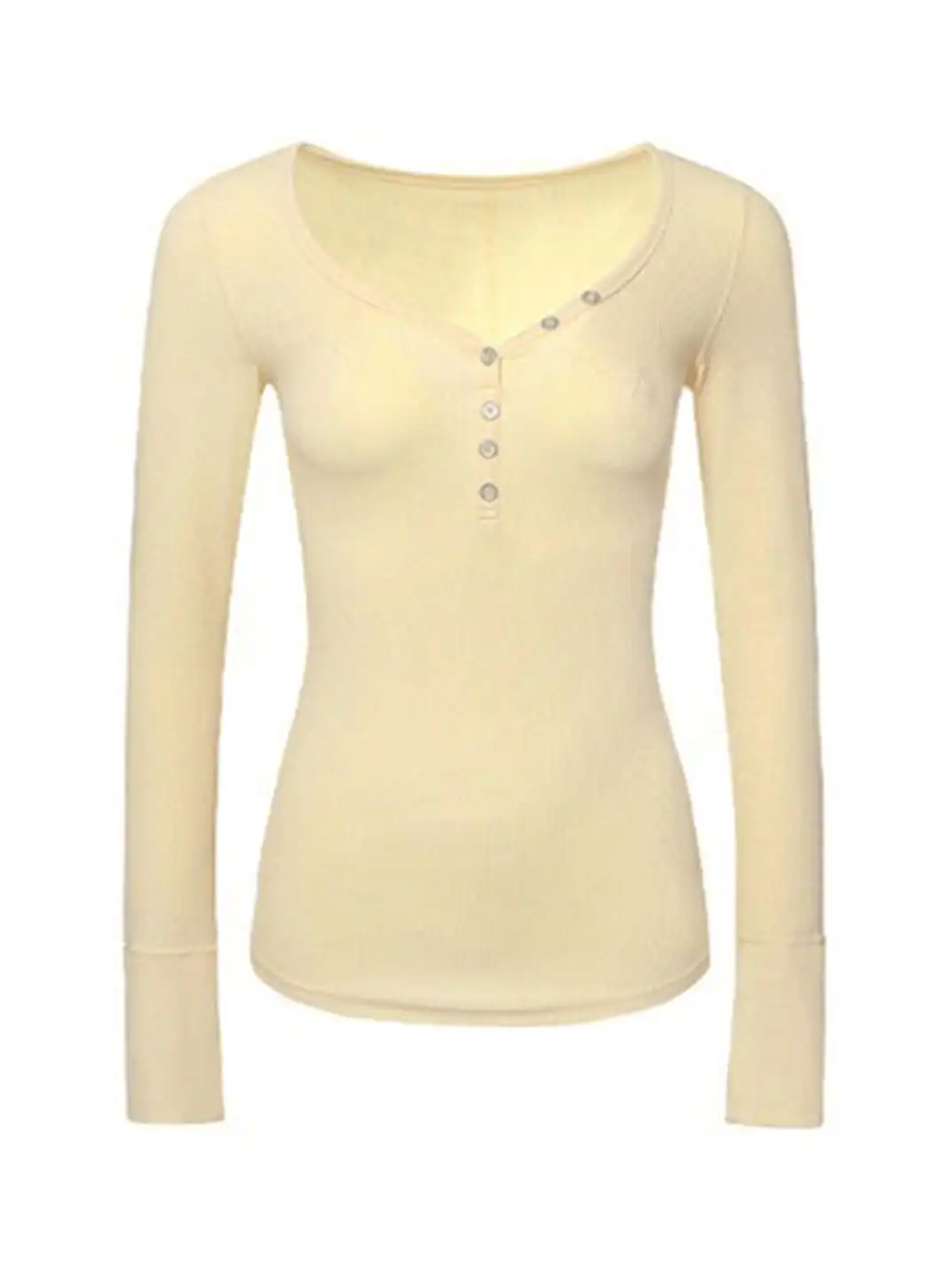 ARISEISM | Retro V-Neck Slim-Fit Tee