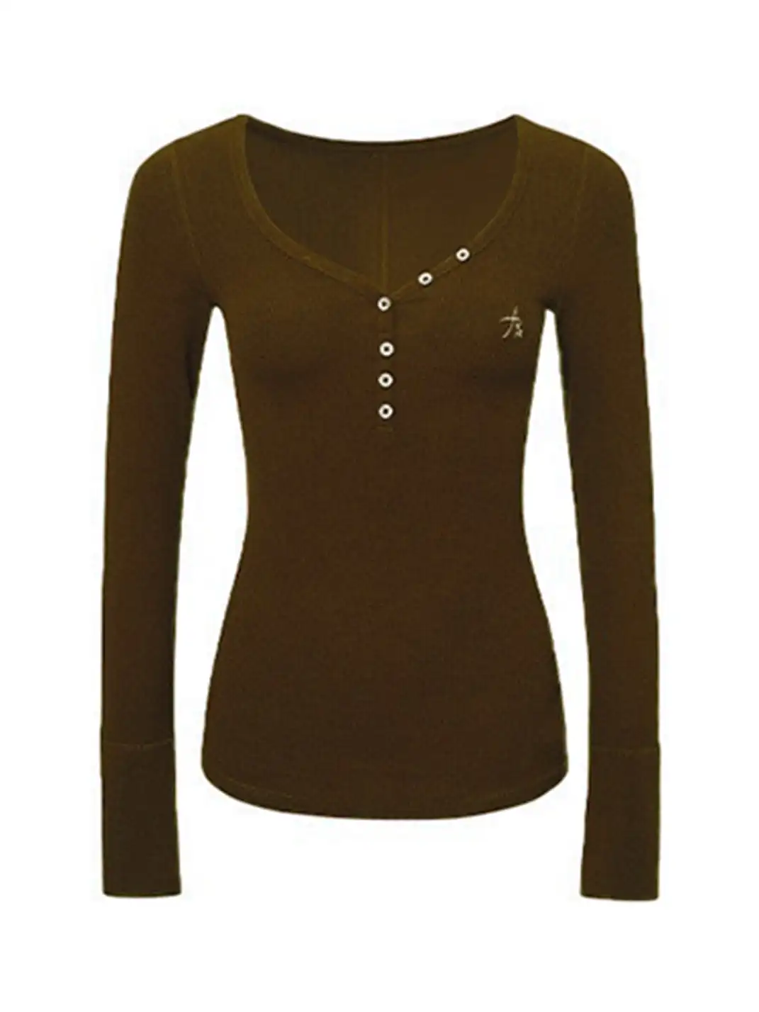 ARISEISM | Retro V-Neck Slim-Fit Tee