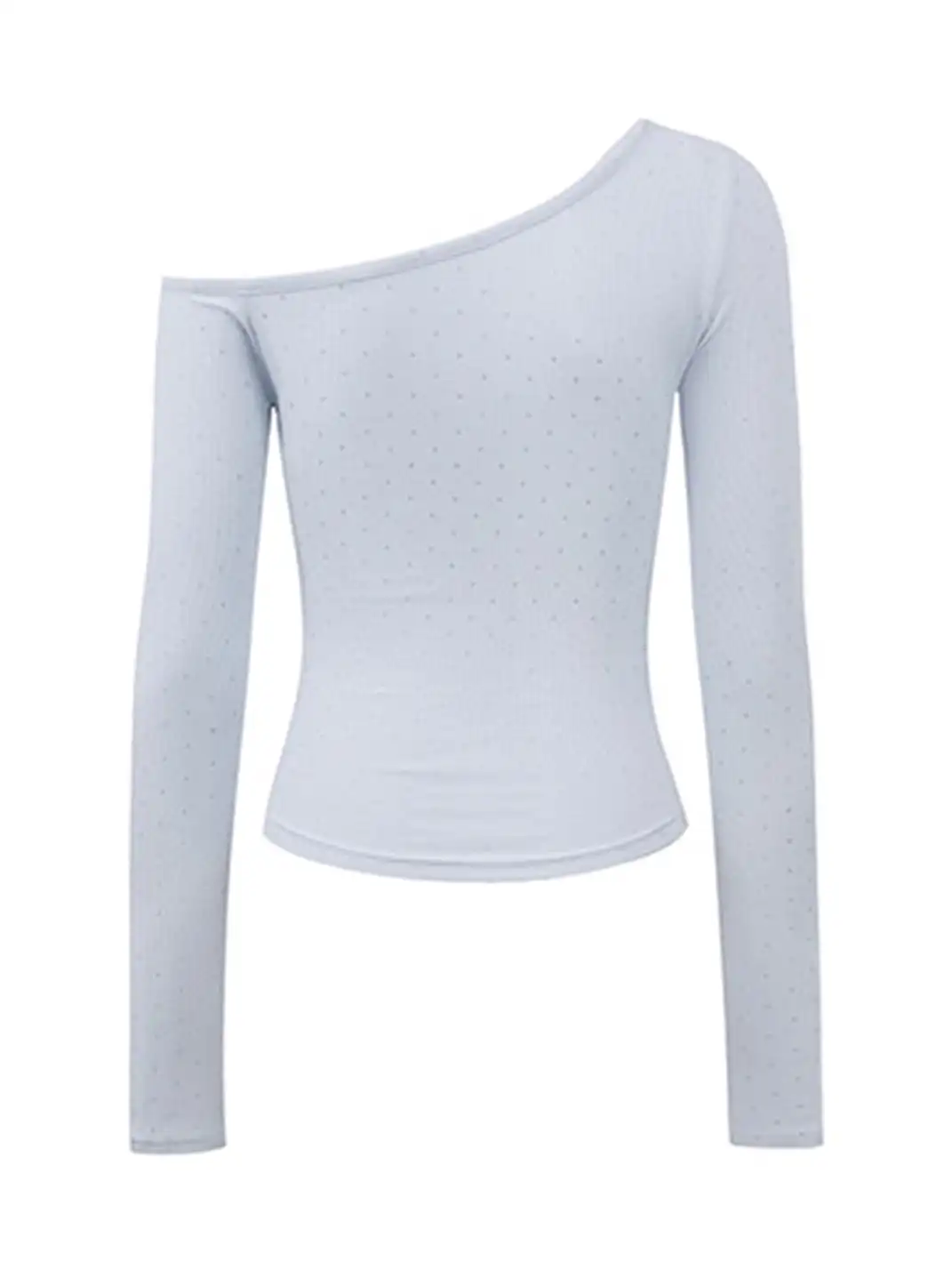 ARISEISM | Rhinestone-Studded Off-Shoulder Tee