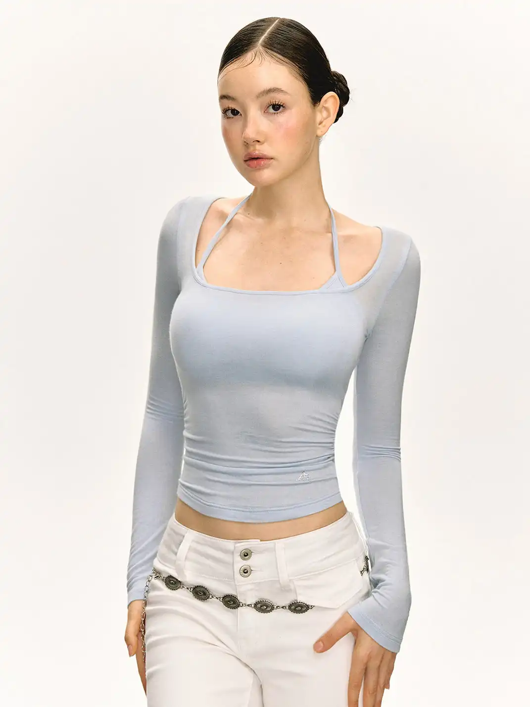 ARISEISM | Faux Two-Piece Halter Neck Tee