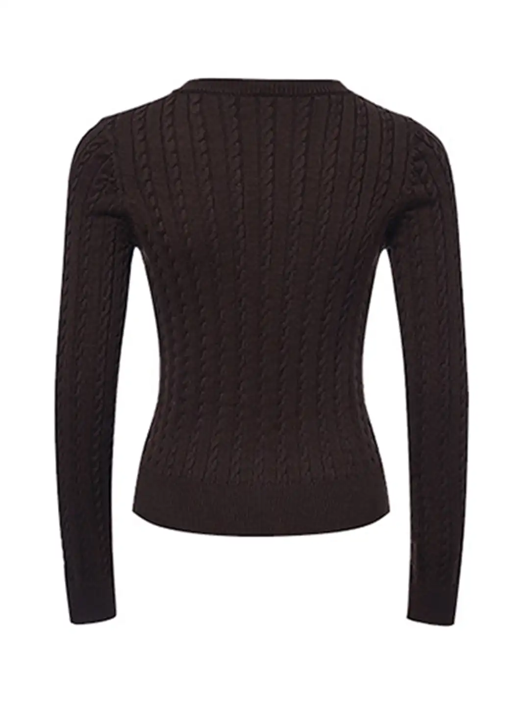 ARISEISM | Retro Round Neck Slim Fit Knit Sweater