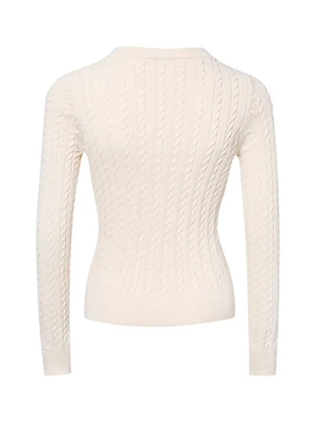 ARISEISM | Retro Round Neck Slim Fit Knit Sweater
