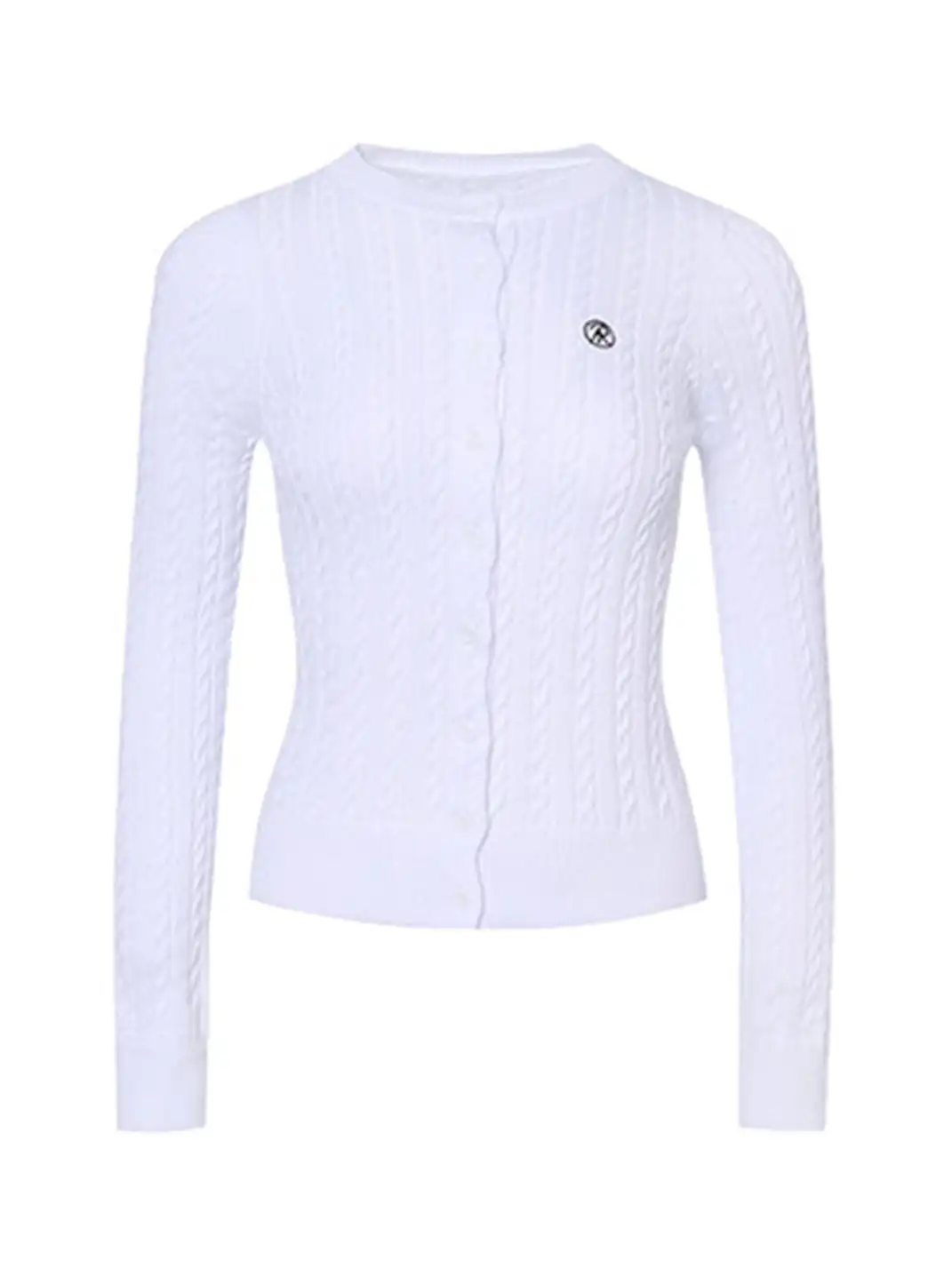 ARISEISM | Retro Round Neck Slim Fit Knit Sweater