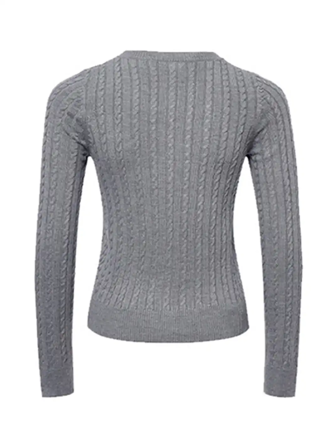 ARISEISM | Retro Round Neck Slim Fit Knit Sweater