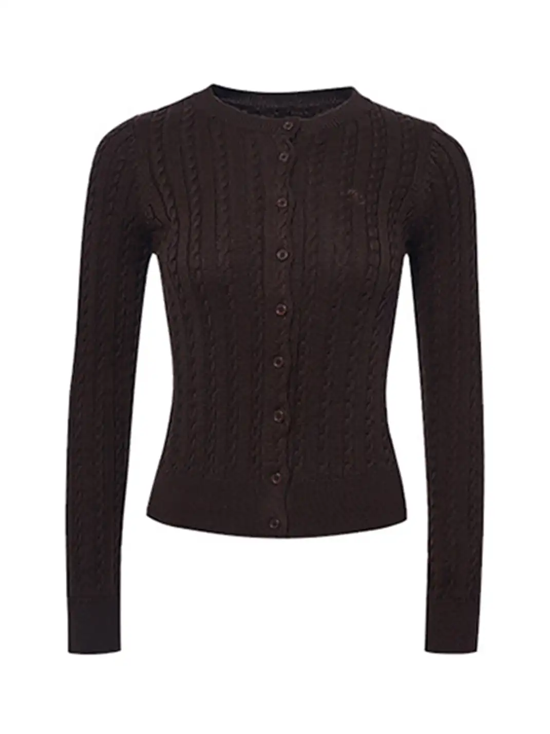 ARISEISM | Retro Round Neck Slim Fit Knit Sweater