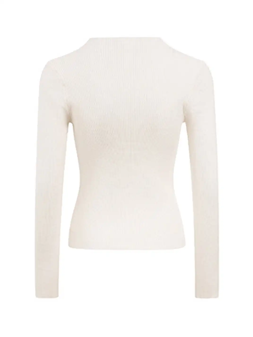 ARISEISM | Retro V-Neck Slim-Fit Long Sleeve