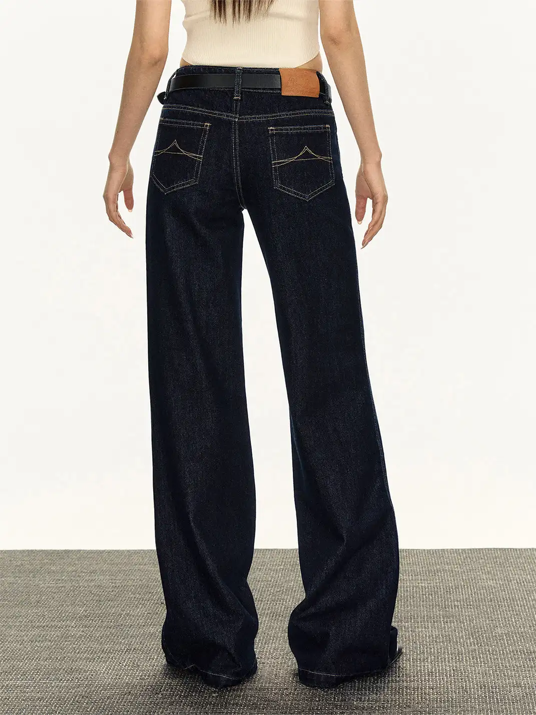 ARISEISM | Retro Low-Rise Wide-Leg Jeans