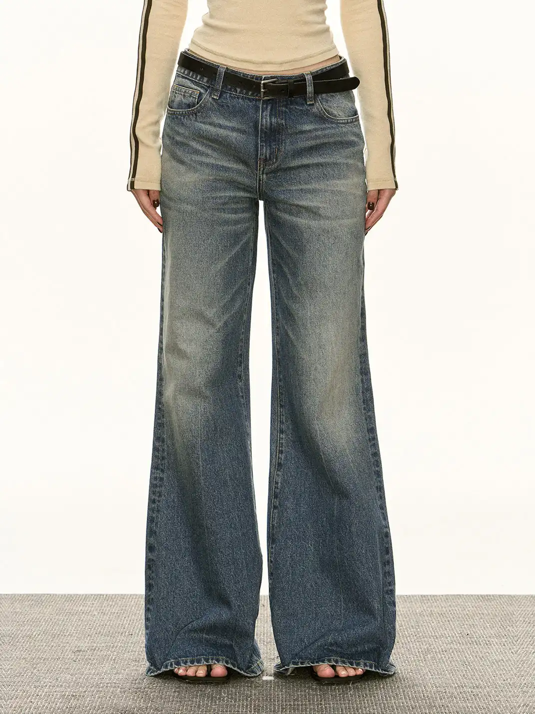 ARISEISM | Retro Blue Washed Jeans